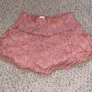 Pink Skort with white cheetah print